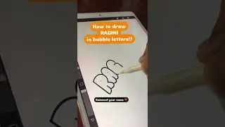How to draw bubble letters ✍🏼