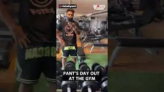 Rishabh Pant warming up in gym ahead of the second Test against Bangladesh | Sports Today