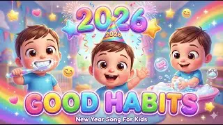 New Year 2026: Good Habits Song for Kids 🎉 | New Year Learning for Happy Kids |Healthy Daily Routine