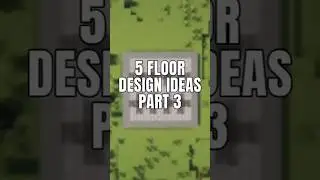 MINECRAFT FLOOR DESIGN PART 3 | Different floor designs for your survival house #minecraft #shorts