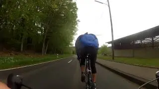 L&ouml;wentriathlon Hachenburg - Gefahrenstelle Rotenhain und Auffahrt L 281