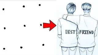How to draw a boys best friend || very simple pencil drawing || Easy Drawing|| boys drawing easy