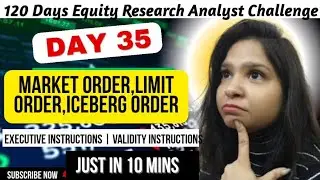 Market Order vs Limit Order vs Iceberg Order Explained | Equity Research Challenge Day 35