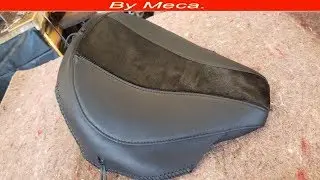 Como Tapizar Asiento de moto personalizado en Cuero By Meca