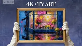 Valentine's Day Roses | 4K Silent TV Art | Oil Painting