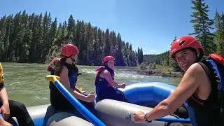 Maligne lodge to Robson, rafting