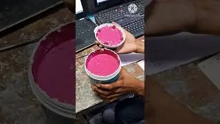 Asian paint Royale shine Colour Mixing Deep Pink colour #shorts #viral #painting #art #wallpaint #yt