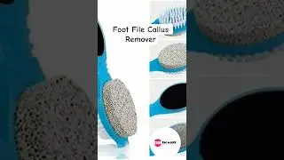 Foot File Callus Remover - Multi Purpose 4 in 1 Feet Pedicure Tools with Foot Scrubber #newtechnique