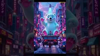 ❤️🐻&zwj;❄️ Evolution of Polar Bear: Arctic Chill Arrives in the City 🌆❄️✅✨ #cat #cute #love #shorts