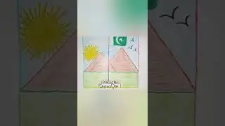 6 september defence day easy drawing #pakistandefenceday #6september #easydrawing #shorts