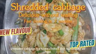 Chinese cuisine: Hand torn cabbage that everyone loves to eat #chinesefood #美食教程 #家常菜 #vegetables