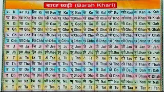 Hindi Barakhadi l हिंदी बारहखड़ी l Learn Hindi Alphabates l Learn Barakhadi of Hindi #barakhadi 