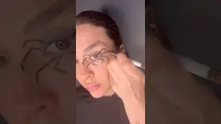 Easy Spider Face Makeup Tutorial for Halloween 2025#halloween #art #diy #shortvideo #shorts