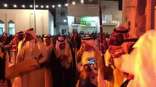 فرقة الجفر/ تحيي العرضة جانب بيت البيعة و زيارة وزراء العرب للأحساء