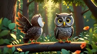 Three Happy Owls Learn Big and Small | Fun Learning Song for Kids | Nursery Rhymes and Baby Songs