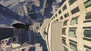 Die perfekte #Landung auf den Maze Bank Tower mit dem #Luxusjet  / GTA 5 / PS4 / #Crazy