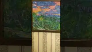 Blue Ridge Sunset oil painting by Award Winning Artist Kendall F. Kessler