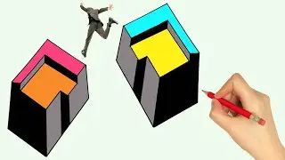3D Geometric Drawing Pattern Tutorial #Geometric #Opticalillusions #drawingtutorial