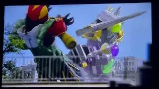 Cosmic Dragon Megazord Chameleo And Shark Formation Vs Copyguards