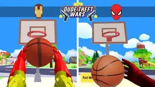 SERU ‼️ BASKET BATTLE IRONMAN VS SPIDERMAN VS GRANNY | DUDE THEFT WARS