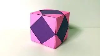 【折り紙】　立方体　【ユニット】【折り方】　 Origami cube modular tutorial　箱　くす玉