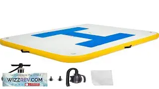 Inflatable Dock Platform Inflatable Floating Dock 8x5 ft with Electric Air Pump