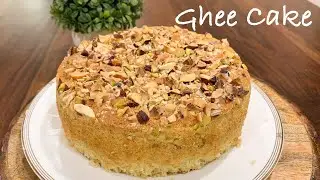 Ghee Cake | Soft Melt In Mouth Eggless Ghee Cake Recipe For Tea & Coffee 