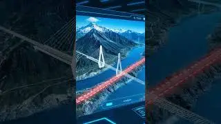 AI Technology in Action: Building a Train Line Over a River ! #ai #achitecture #designinspiration