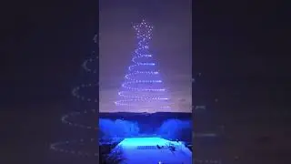 300 Drones in the snow for Christmas