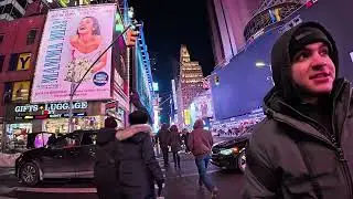 Times Square Street Life | Evening to Night Walk | New York City
