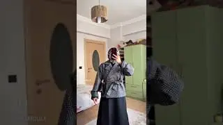 Gri Ekose Kaşe-Kloş Etek kombinim🌸🌸✨