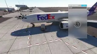 PMDG 777 - Air Start and Cross-Bleed Engine Start with GSX Pushback - APU INOP