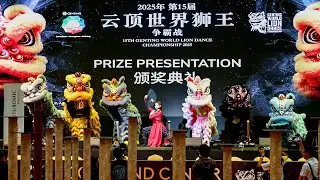 See how Ms Universe Malaysia, Sandra Lim Dance Fighting with 6 Lions