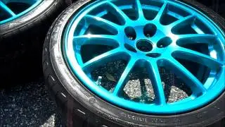 All Pro Customs Powder Coating - Evo X wheels