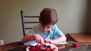 Minifig Michael builds the Red Creatures: Snake!