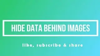 How to hide data inside image | computer network security | Steganography