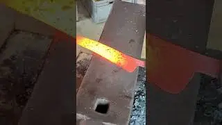 forging a knife on a flypress #chefknife #handmade