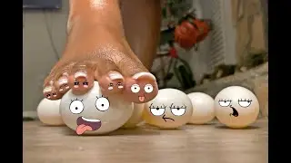 🥚 ASMR CRUSHING RAW EGGS 🥚