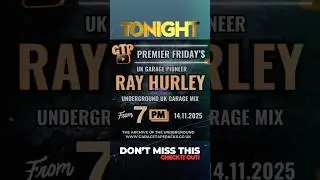 Tonight, Tonight Uk Garage Pioneer Ray Hurley in da house! 🔥 #ukgarage #garagetapepacks #rayhurley