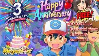 🔥🎂MEGAMON🎂🔥 3rd ANIVERSARY EVEN | GIVE CODE | FREE S+ POKEMON | AND MORE!!