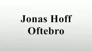 Jonas Hoff Oftebro