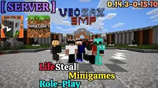 VeoZax SMP Server - Play with your friends! | Craftsman/MasterCraft/McPE 0.14.3 & 0.15.10