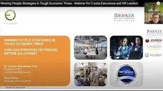 Energesse Webinar for C-suite and HR Leaders - Winning People Strategies in Tough Economic Times