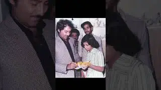 Legendary actor Shoban Babu with super star Krishna's daughter Manjula Ghattamaneni # Shoban Babu