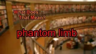 What does phantom limb mean?