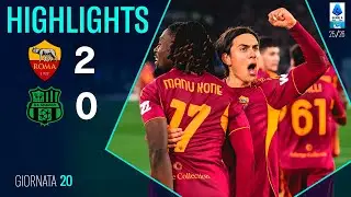 Roma Sassuolo | 2-0 | Gli Highlights | Serie A 2025/26 | roma sassuolo
