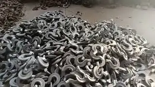 Hooks for sale in the factory.