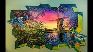Wall Painting: ''Flying Duck''