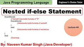 Nested if else Statement in Java | Java Programming Language | Java