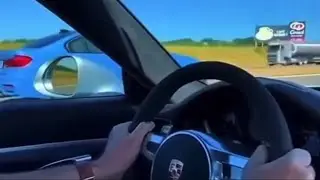 BMW M3 vs Porsche 911 GT3 RS - 200 MPH Toll Booth Race